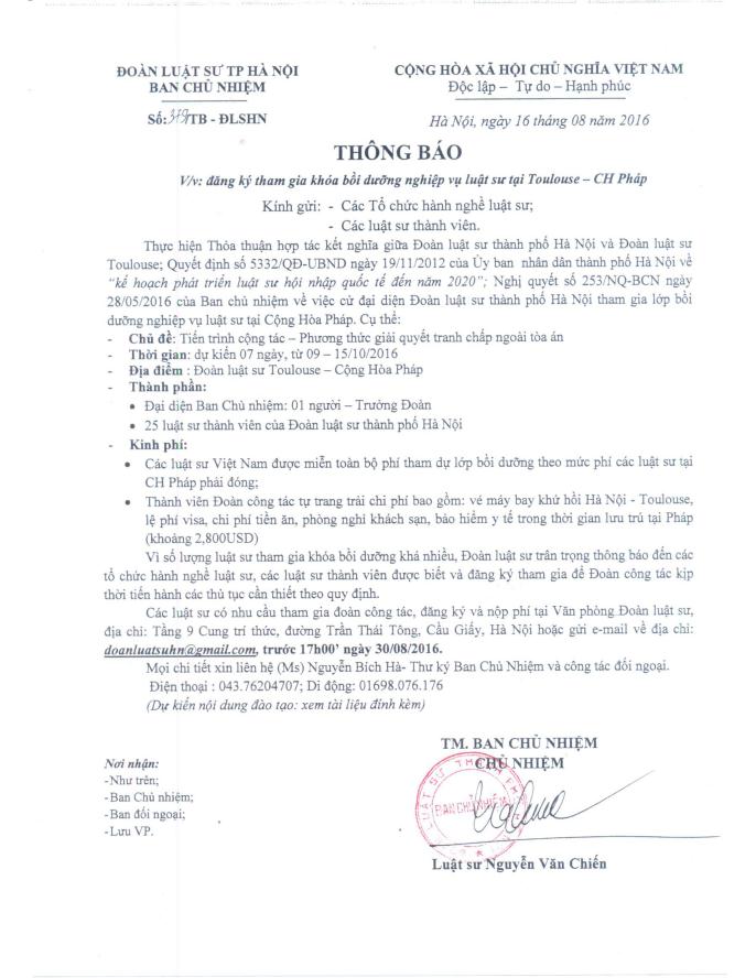 Doan cong tac Toulouse