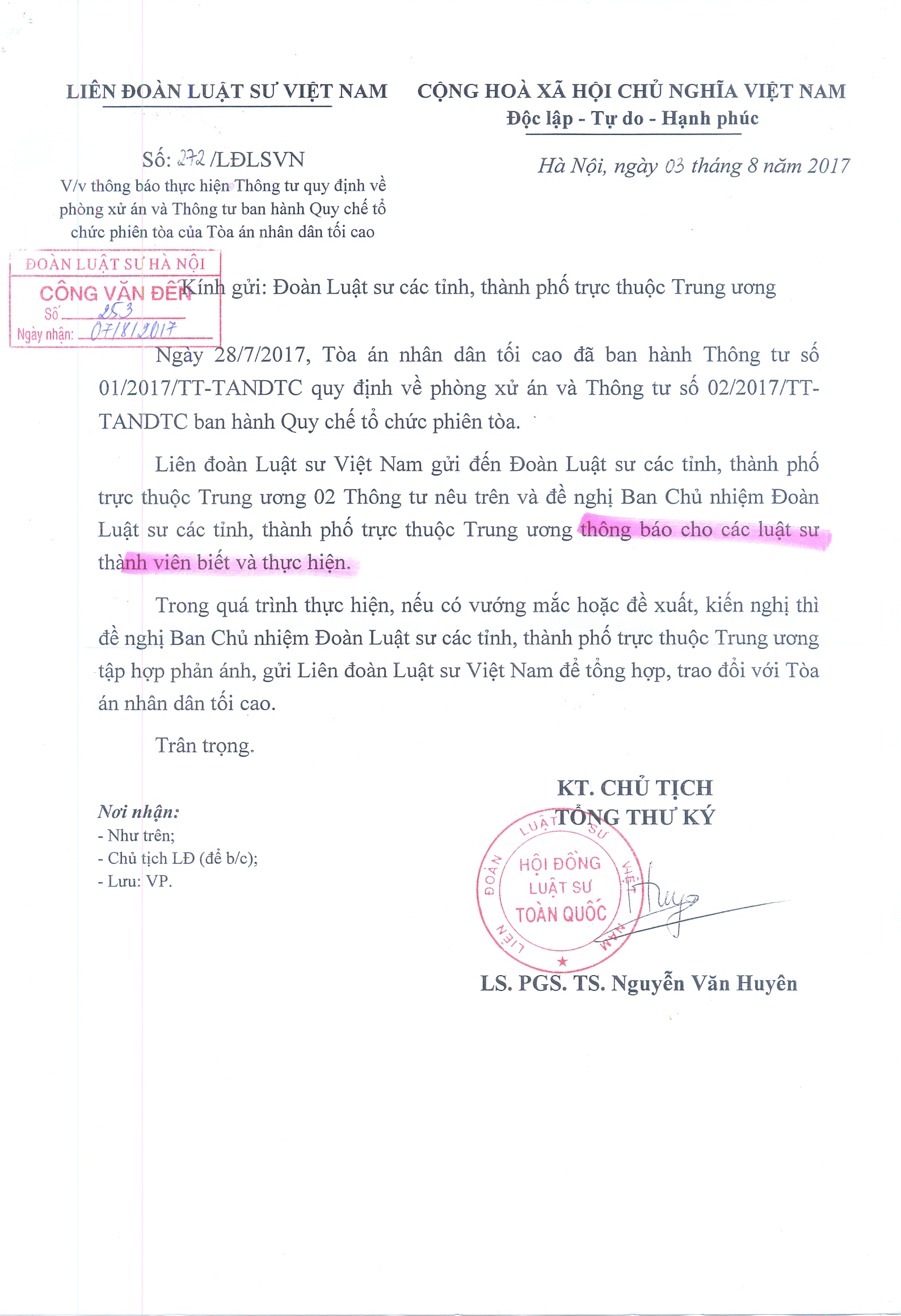 TB tt quy dinh ve xu an va thong tu ban hanh quy che 8 2017