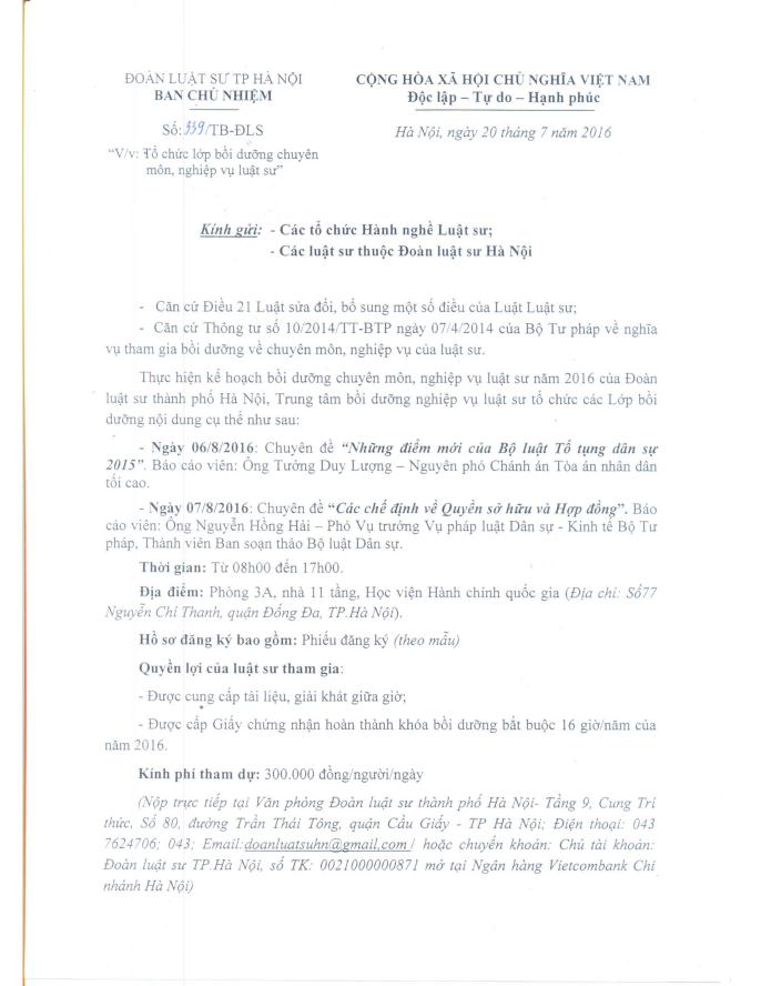 TB lop BDNVL ngay 67 thang 81